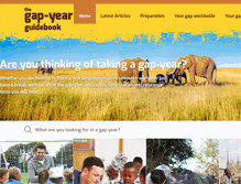 Tablet Screenshot of gap-year.com